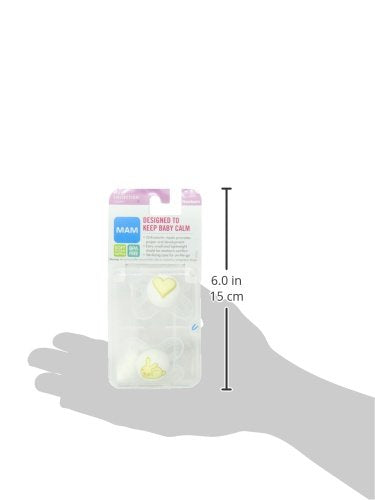 MAM Start Silicone Pacifier, Colors May Vary, 2 Count