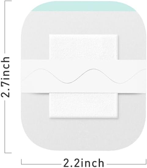 20Pcs Baby Waterproof Umbilical Cord Stickers, Navel Patches for Infants with Protruding Belly Buttons, Soft Cotton Hernia Pads, Baby Colic and Gas Relief Wrap 2.2 * 2.7Inch