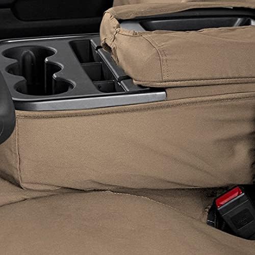 Covercraft SS3359PCTP Custom-Fit Front Bench SeatSaver Seat Covers - Polycotton Fabric, Taupe