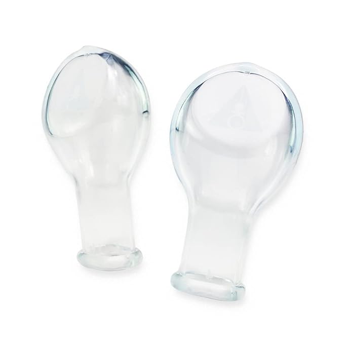 Pacifier Addict - Size 8 Nipples - Replacement Adult Pacifier Teats (Set of 6) (Clear)
