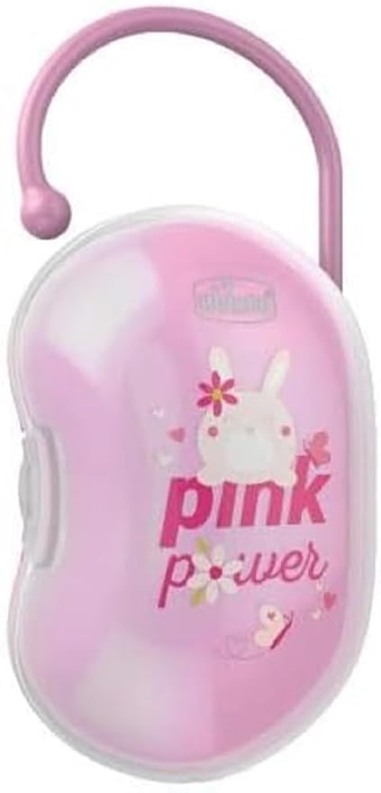 Chicco - Box for 2 Dummies with Handle - 1 x - Pink