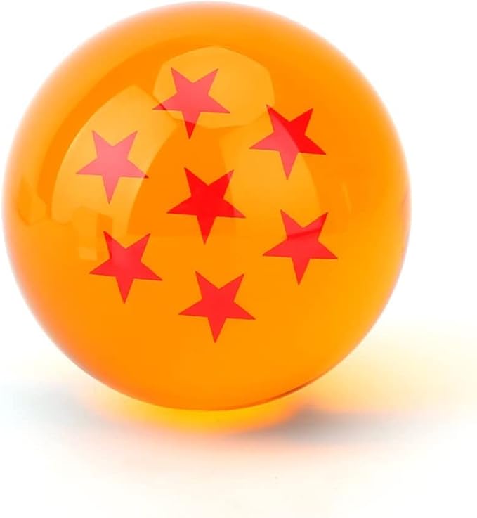 JoySee Toy Crystal Glass Ball Stars,Anime Collectibles New Gift Box Set of 7pcs 43mm/1.7 in in Diameter