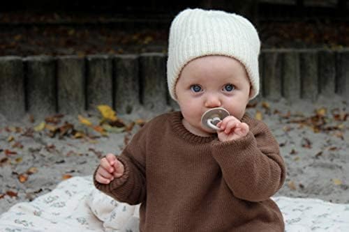 Bibs Pacifiers Color Collection, Set of 2 BPA-Free Latex Pacifiers Made in Europe, Round Nipple Baby Pacifier.