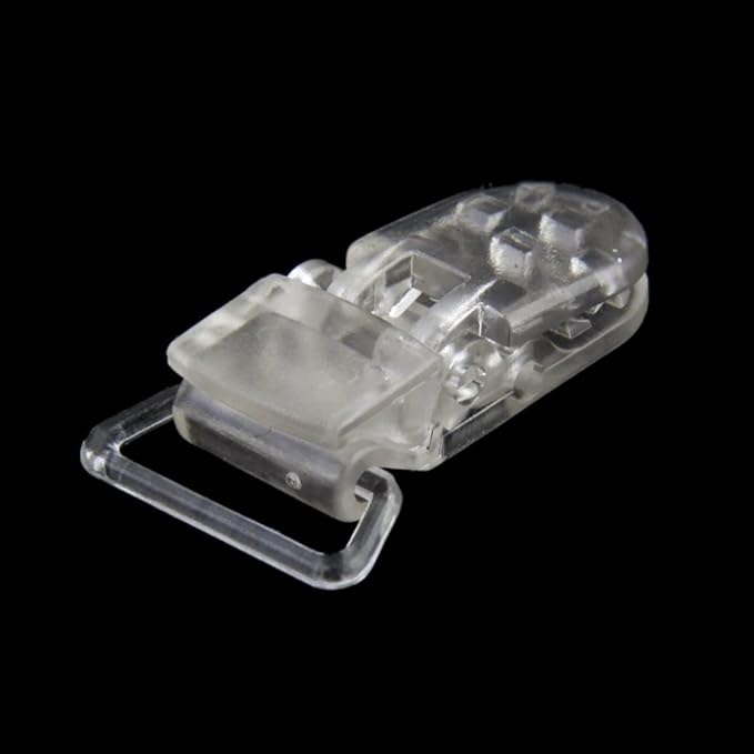 Clear Plastic Clip Pacifier Holder Badge Dummy Clips Crafting Supplies Tool Durable Suspender Clips 10pcs Soother Chains