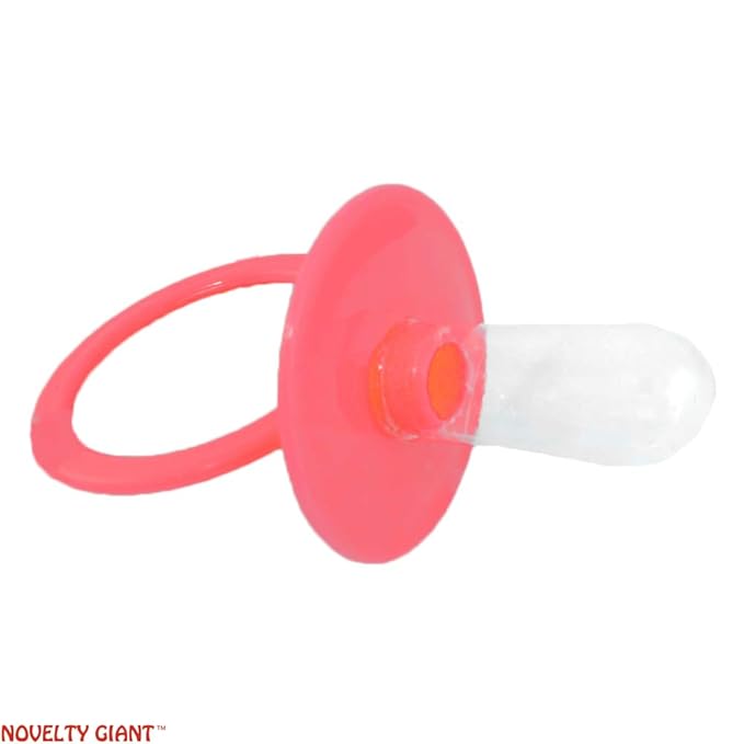 Jumbo Baby Pacifier Pink Novelty Costume Accessory