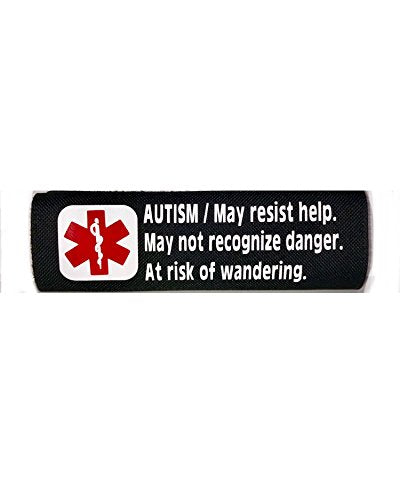 Autism Medical Alert Seat Belt Infant Toddler Car Seat Harness Cover (Black)