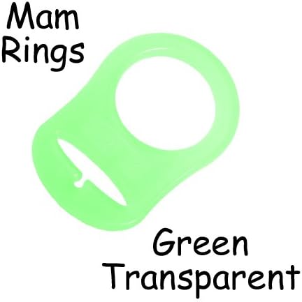 10 MAM Ring Button Style Pacifier Adapter (Green)