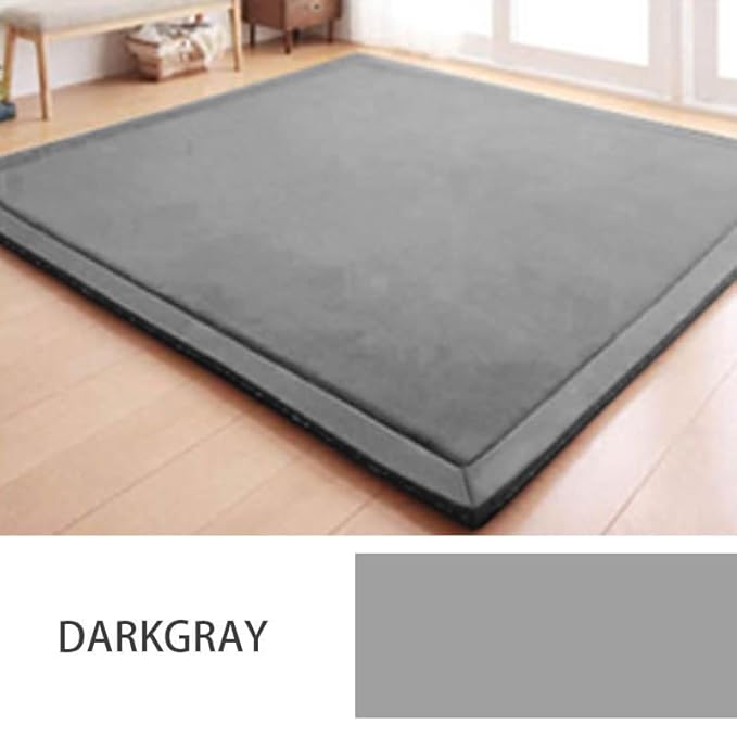 Ultra Soft Baby Play Mat for Floor, 59"×71" Playpen Mat, 1.3" Thick Memory Foam, Non-Slip Tummy Time Mat for Infants, Toddlers, and Kids – Water-Repellent Coral Velvet, Easy Care