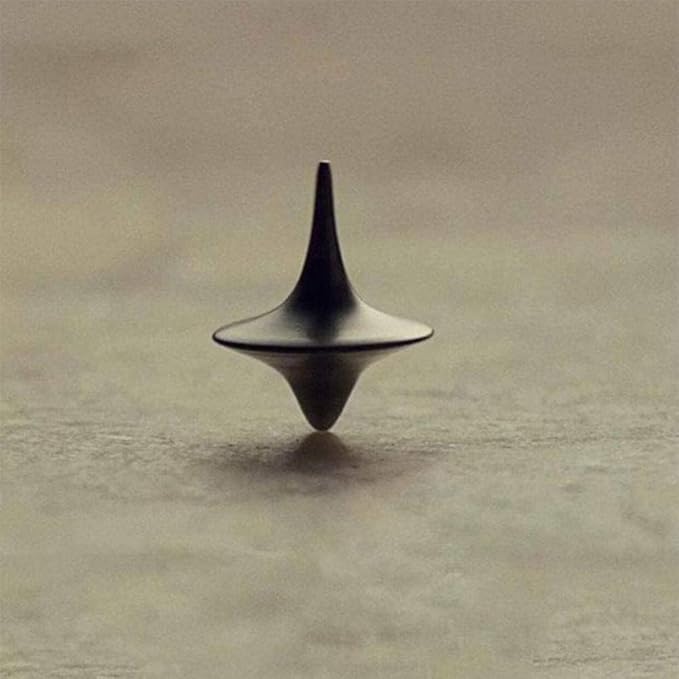 Silver Spinning Top,Portable Precision Metal Spinner Top Premium Exquisite Perfect Balance Desktop Gyro Toys Vintage Totem Zinc Alloy Toy Spinning Top Desk, Novelty Spinning Tops
