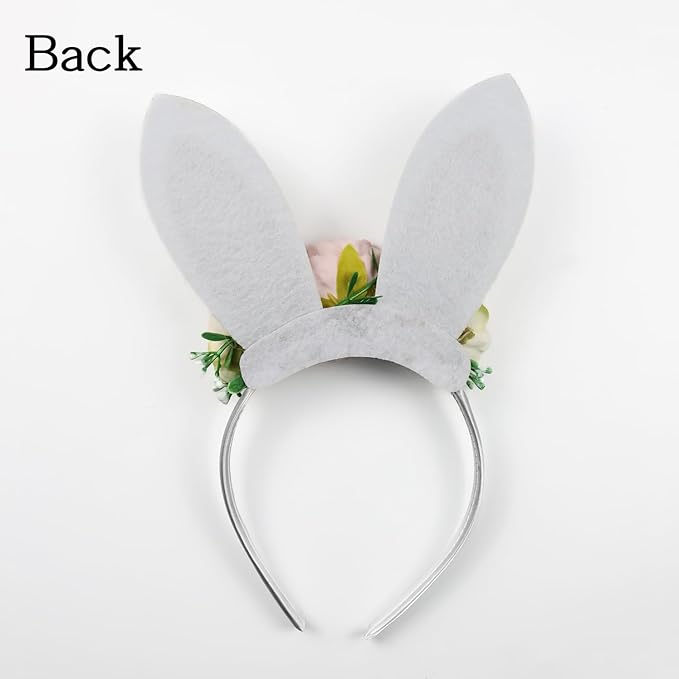 Children Easter Bunny Ears Headband Long Ear Hairband for Baby Girls Infant Toddlers Kids