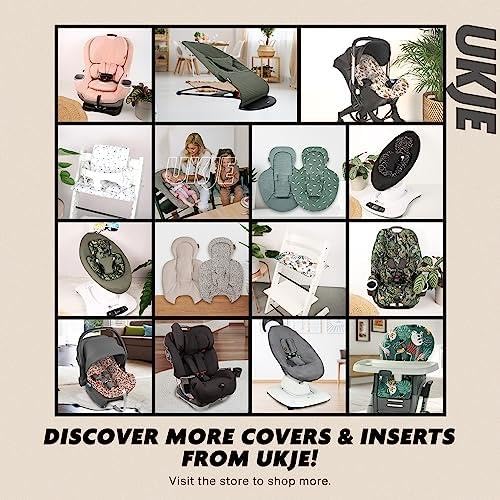 Ukje Swing Insert Rocker Cover Compatible with 4moms mamaRoo 5 Rockaroo Swing, Swing Accessories with Reversible Design, Easy to Install, Handmade in Europe - Jade