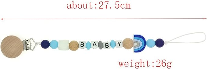 Personalized Pacifier Clip Customized Pacifier Clip with Custom Name Custom Pacifier Clip Holder with Name