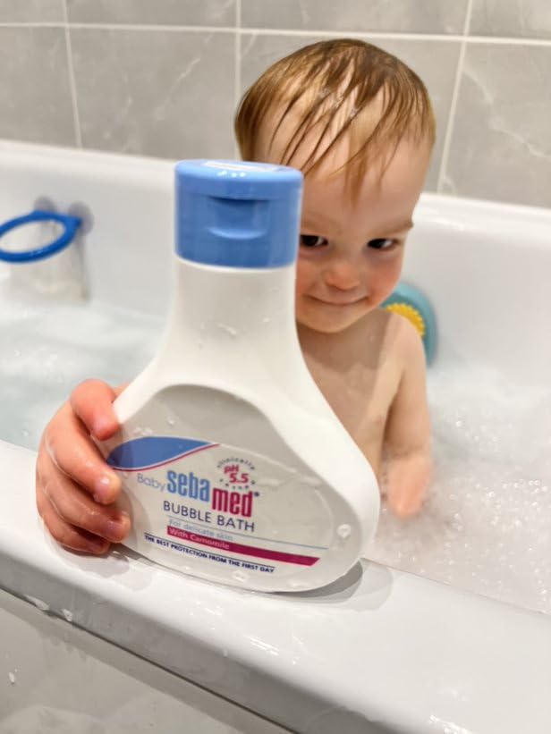 SEBAMED Baby Bubble Bath 200ml - Pack of 2 - Sweet Pea Scent - Baby Bath