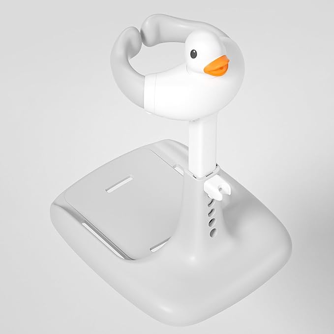 Baby Shower Seat with Anti-Slip Base,Bath Shower Standing Support Stand,Portable Bath Helper Bath Support for Infants Portable Bath Helper for Baby 8-24 Months (White)