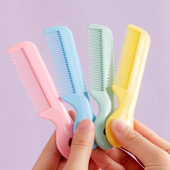 4Pcs Baby Combs with Round Colorful Soft Bristle Tips, Gentle on Sensitive Scalp Skin for Newborns, Infants, Toddlers for Nursery Newborn Infant Girl Boy Kids Comb Baby,Grooming and Healthcare Kits