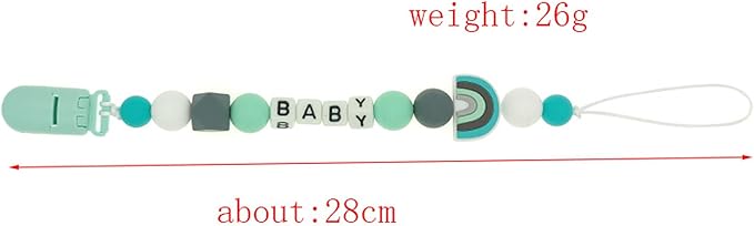 Custom Pacifier Clip with Customized Name Customized Stroller Clip Holder with Name Personalized Pacifier Holder