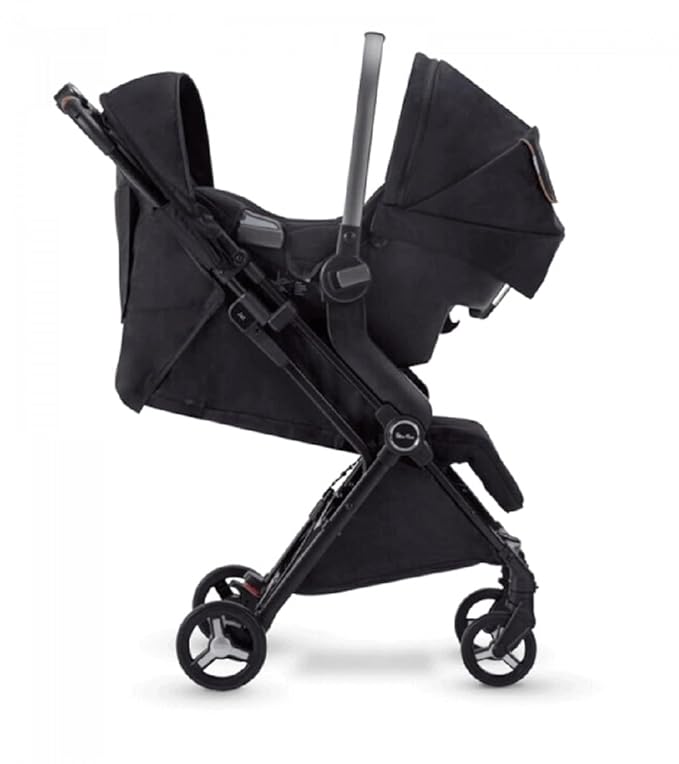 Silver Cross Jet Car Seat Adapter for Jet Strollers - Compact Travel System with Compatible Infant Car Seats - Easy Installation Secure Fittings Lightweight Adapter for Babies, Black
