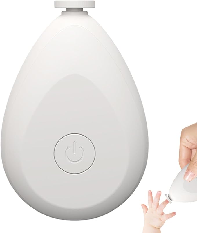 Baby Electric Nail Grinder - Battery Operated Portable Baby Nail Trimmer Electric, Quite Newborns Nail File | Toddler Nail Clipper, Baby Nail Clippers with 4 Grinding Heads for Toes and Fingernails