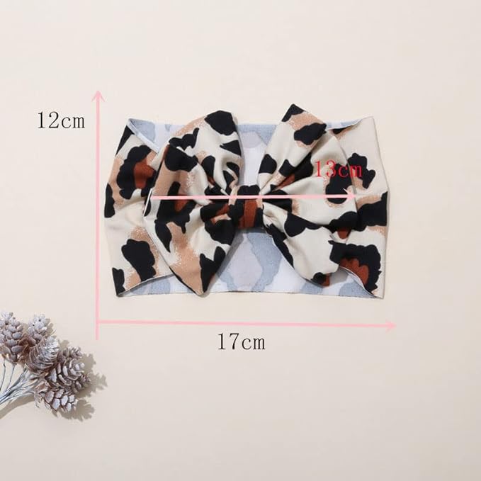 BBTDIN Baby Girl Headband with Bow Hair Clip and Turban Headwear (D2-Turban)