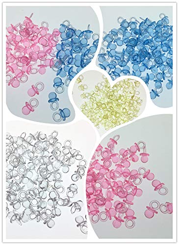 3/4" Mini Clear Pacifiers Baby Shower Game Party Decoration Favors 144pcs (Mix)