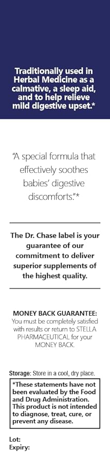 Dr. Chase Kolik Nighttime Gripe Water for Babies, Night Time Gripe Water for Infant Colic and Gas Relief, Safe and Soothing Colic Baby Relief - 5 Fl Oz (Pack of 2)