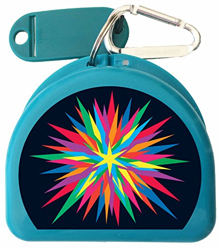 Mouth Guard, Retainer, Pacifier Case Clips On - Star
