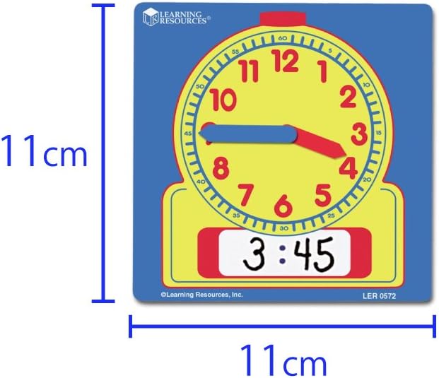 Learning Resources Write and Wipe Student Clocks - Help Kids Practice Time, Math Manipulatives, Homeschool, Classroom Must Haves, Set of 10