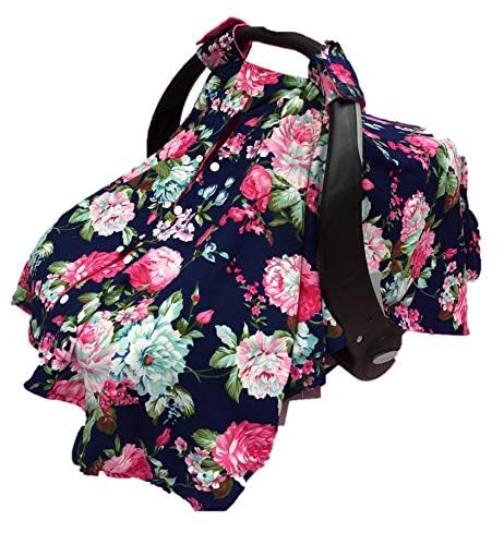Rosy Kids Infant Carseat Canopy Cover 1pc Wind Proof Baby Car Seat Cover, Sunshade Cover, Boys and Girls, Fits Any Baby Car Seat, Color27AL04