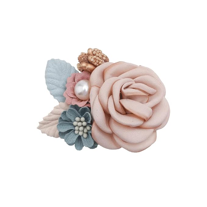 Baby Girl Flower Headband 6 PCS Elastic Hairbands Handmade Nylon Bows Headbands Chic Floral Hair Accessories Kids Gifts for Newborn Infant Toddlers