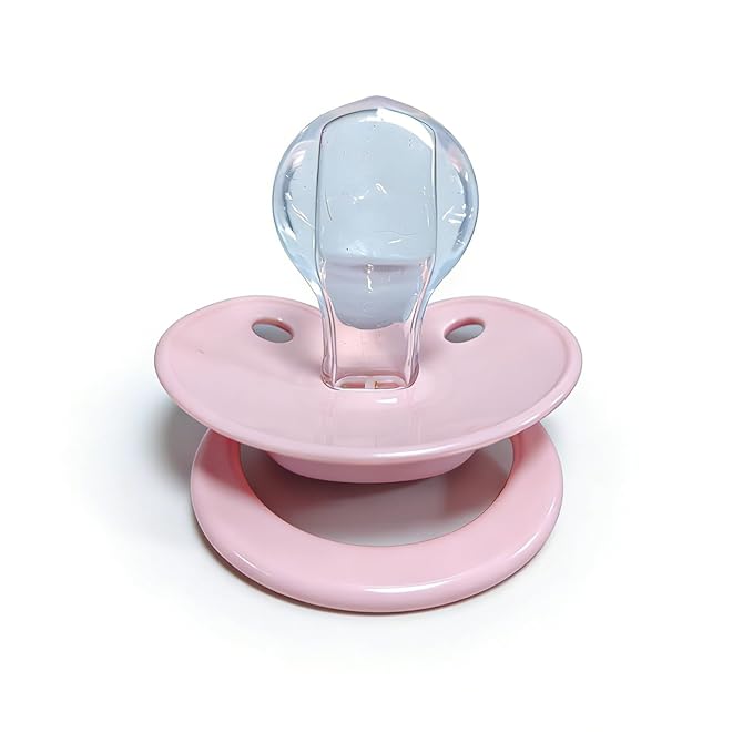 Adult Pacifier for Anxiety: Cute Paci Large Shield for Sleep - Handle Binky with Pacifier Holder Clips