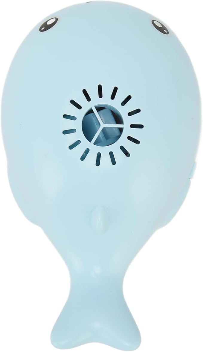 Floating Ball Whale Toy, USB Charge Plastic Whale Floating Ball Toy for Family (Blue)