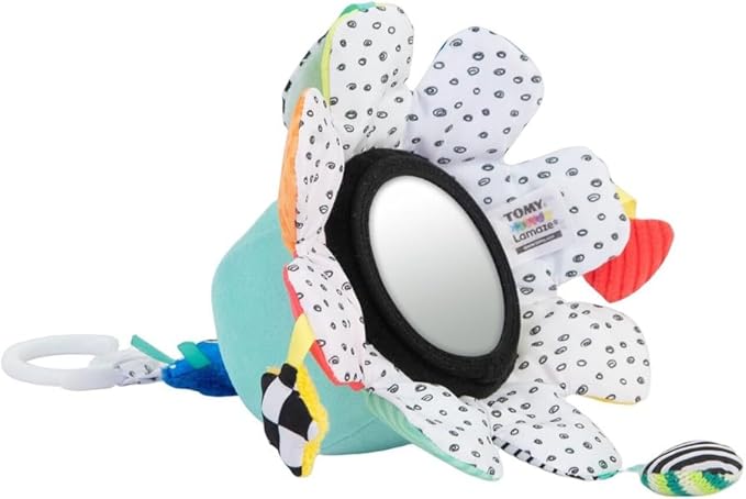 LAMAZE Soothing Salty Sam Musical Plush Toy for Babies with Soft Sounds and Soft Textures, Sensory Development Toy with Abdominal Support Suitable from Birth
