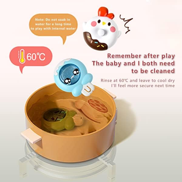 Suction Cup Spinner Toy for Baby, 12 PCS DIY Stackable Spinning Dimple Fidget Bath Toy, Sensory Detachable Window Suction Toys for Toddlers Girls Boys Christmas Birthday Gifts