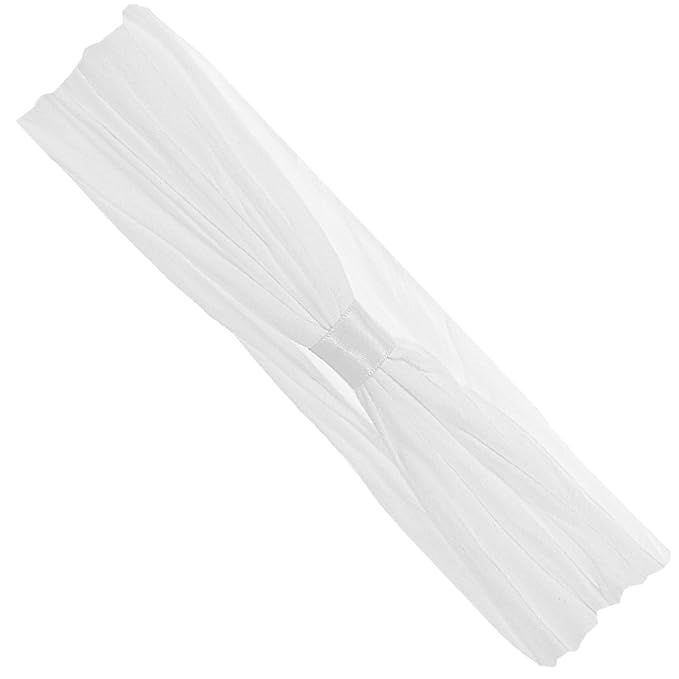 Wee Ones Baby Girls' Add-a-Bow Soft Stretch Nylon Baby Band, White, 24 Months