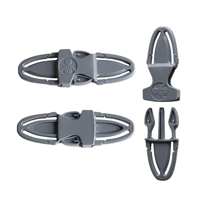 Universal Child Car Seat Chest Harness Clip Universal Safer Belt Clip Buckle Lock Stroller Chest Clip Adjustable Guard for Baby and Kids (Light Black)