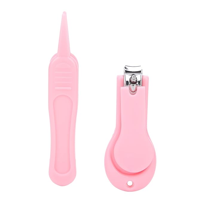 Baby Scissors, Baby Nail Clipper Long Lasting for Infant for Home(pink)