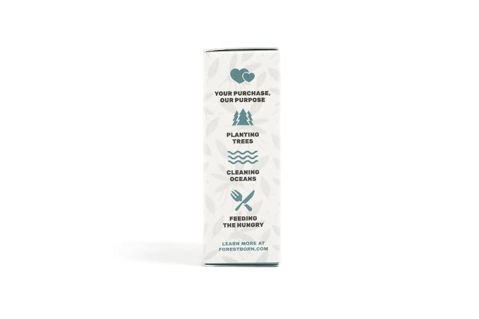 FORESTBORN Buzz Blocker All Natural Outdoor Bar Soap, 5 oz – Citronella, Basil & Bergamot Blend | Fresh Skin, Fewer Bites