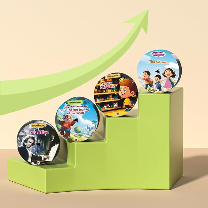 2026 New Kids Phonograph with 99 Cards – Toddler Record Player, Kids Storytelling Machine, Music Player for 3+ Years Old, Educational Phonograph for Boys and Girls (Green)