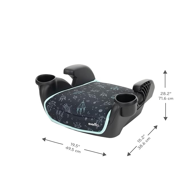 Evenflo GoTime No Back Booster Car Seat (Blue Astro)