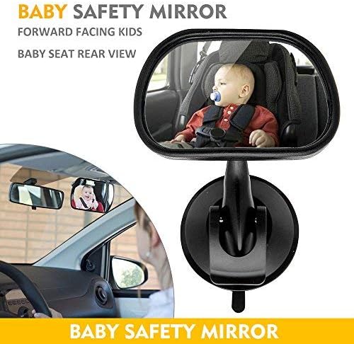 MASO Baby Car Mirror Forward View Safety Mirror Rear Facing Kids, Baby Seat & Child