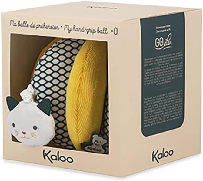 Kaloo - Stimuli - My First Gripping Ball with Vibrating Function - Washable Fabric - 0 Months + - K971601