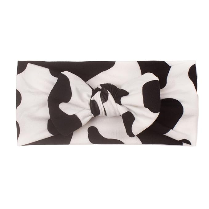 Cow Stria Baby Girl Hair Clip Bows Headband and HeadWear BBG37 (B0-Hair Band Bow)