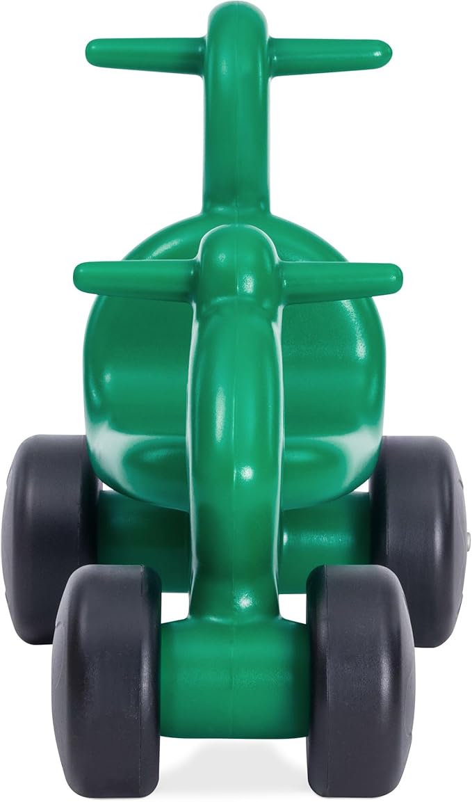 Careplay 2-in-1 Squirrel Push & Ride-on Toy, Indoor & Outdoor Use, Low Profile Seat, Recommended for Children up to 50lbs, Durable Construction, Made in The USA, Green
