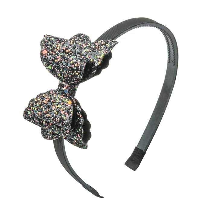 8Pcs Glitter Bows Headbands for Girls Children Sequin Hair Bows Hairbands School Girls Toddler Headband Hair Accessoires