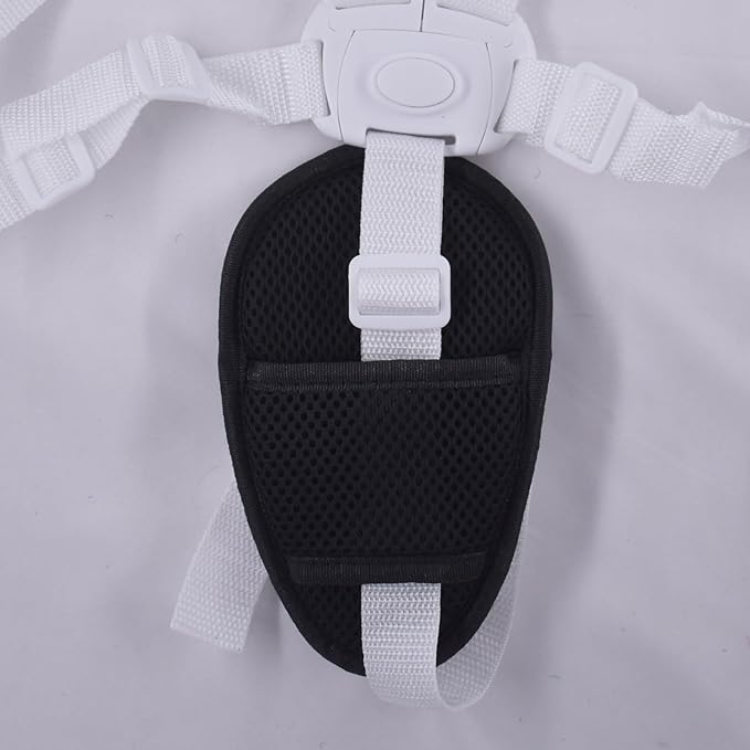 2 Pcs Seat Straps Crotch Cushion,Stroller Crotch Pads Universal Cushion Crotch Pads for Pushchair High Chair,Comfort Cushion Seat Strap Covers(Black)