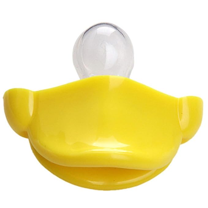 LAIMALA® Cute Duck Baby Pacifier Novelty Toddler Nipple Funny Soothers Baby Toy Gift