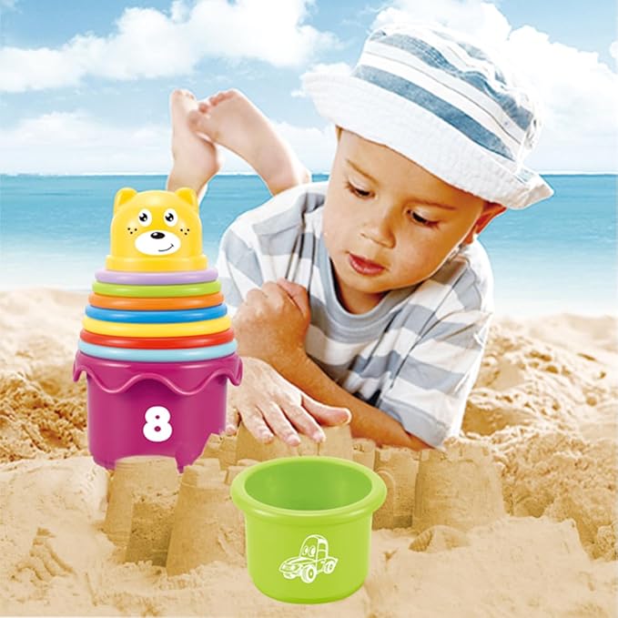 Baby Stacking Nesting Cups Toys, Baby Toys 6 to 12 Months, Montessori Toys for Toddler Gifts 1 Year Old