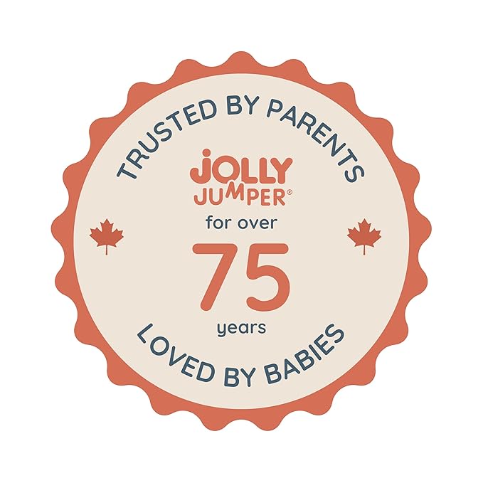 Jolly Jumper Elite (Grey Safari) Baby Exerciser - Sturdy Frame, 6 ft Tall Stand Baby Jumper, Indoor and Outdoor Exercise Saddle Seat, Adjustable Height, for Infants up to 28lbs