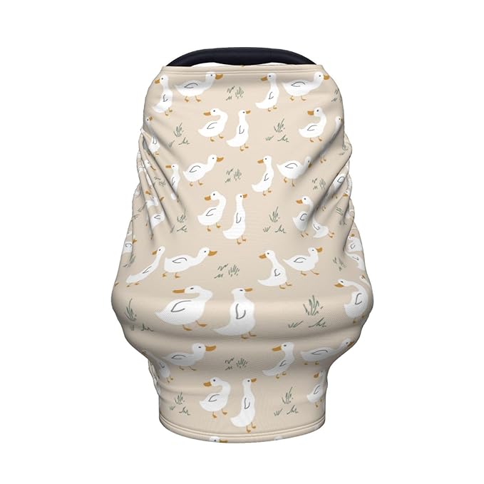 Goose Baby Car Seat Covers Multi-use Carseat Canopy for Boys and Girls Stretchy Infant Carseat Cover Shower Gifts