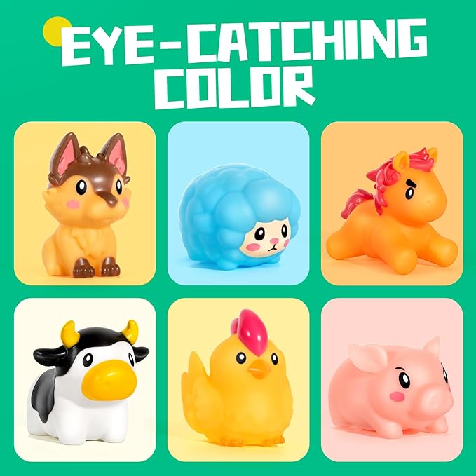 Hely Cancy Baby Bath Toys - No Hole Bath Toys for Kids, Bath Tub Shower Toys for Newborn Baby